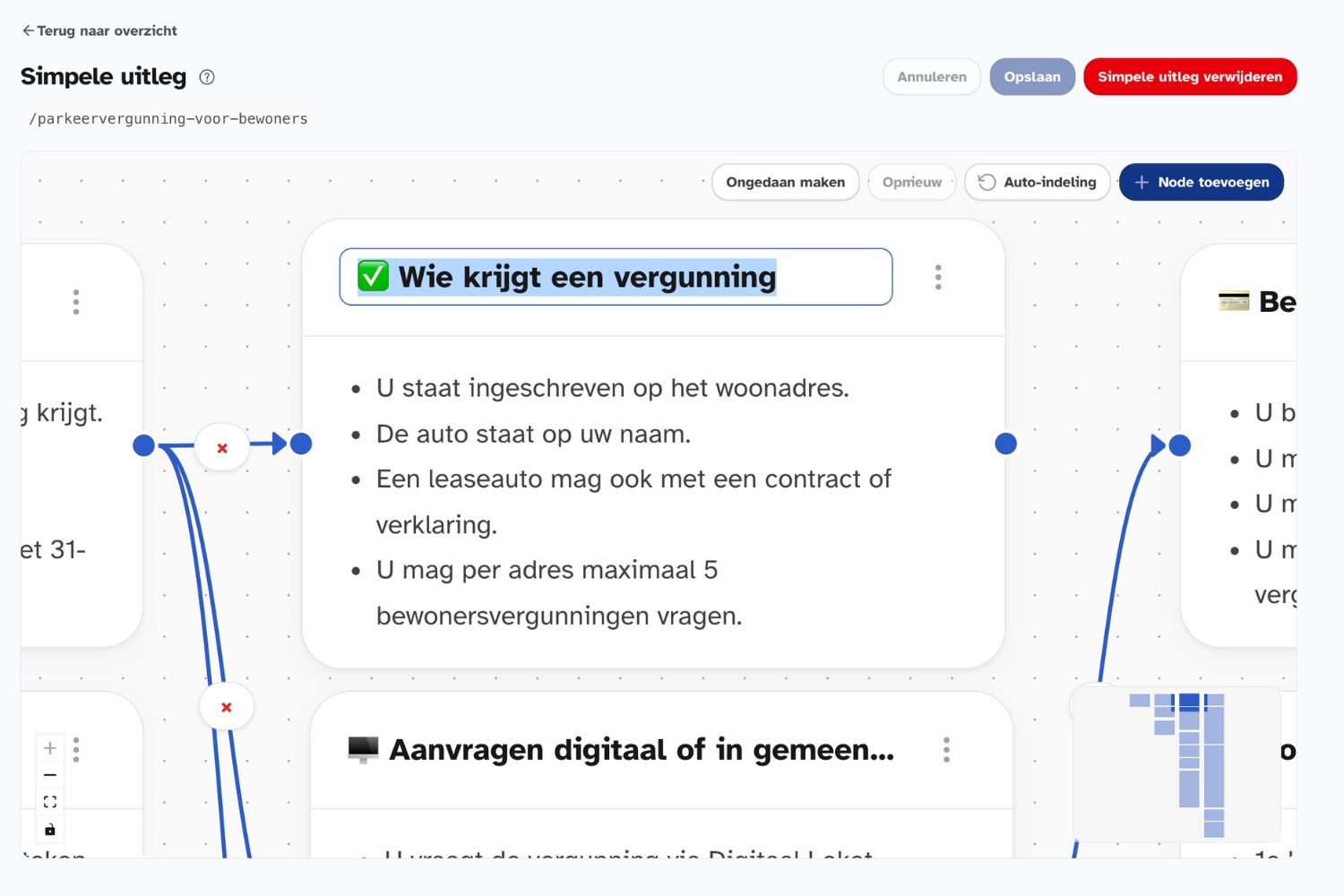 Mijn Tolkie interface met de Simpele uitleg editor